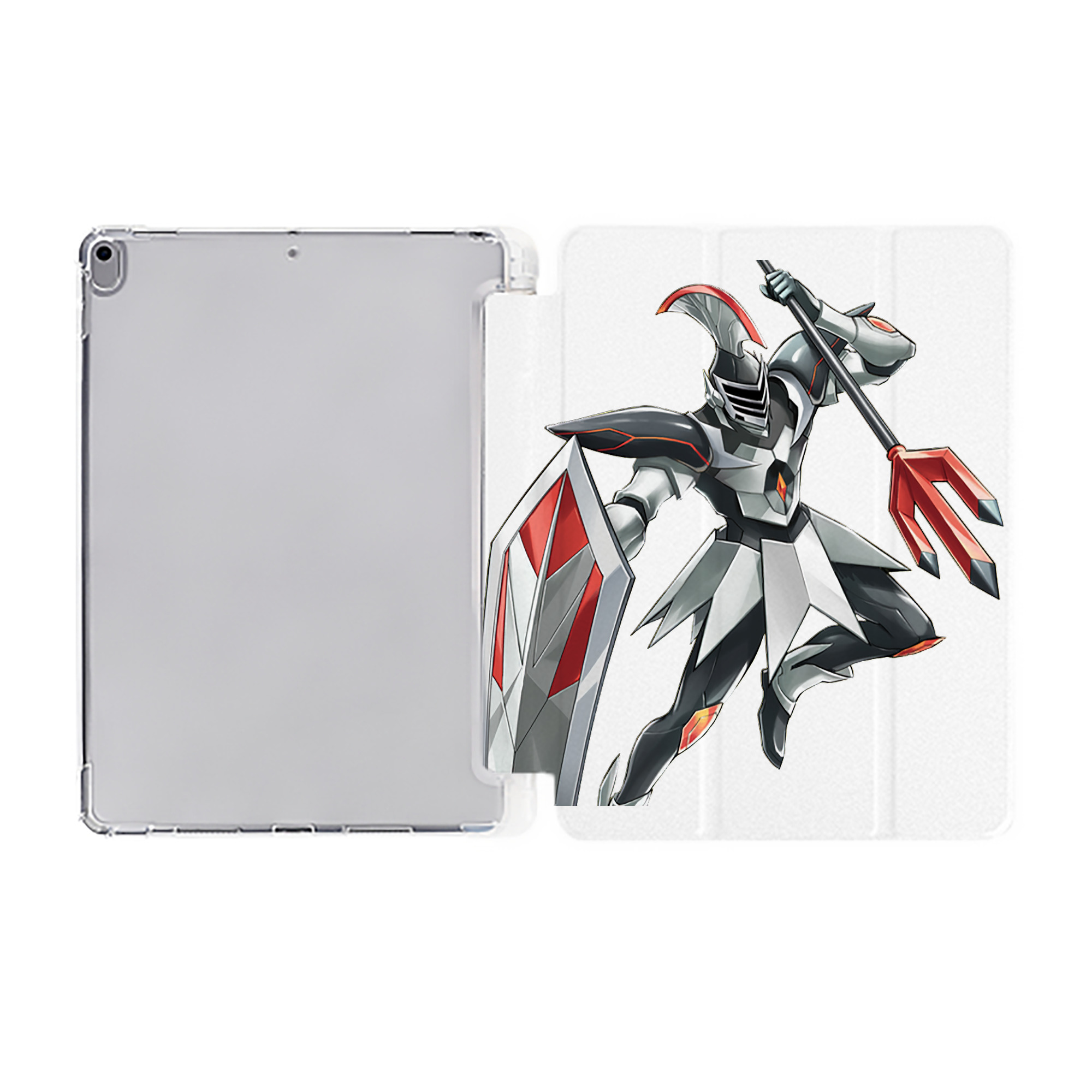 （画像用） 遊☆戯☆王 Yu-Gi-Oh! IPad ケース ペン収納付き 三つ折りスタンド PUレザー×シリコン 対応機種9.5/10.5/10.9インチ